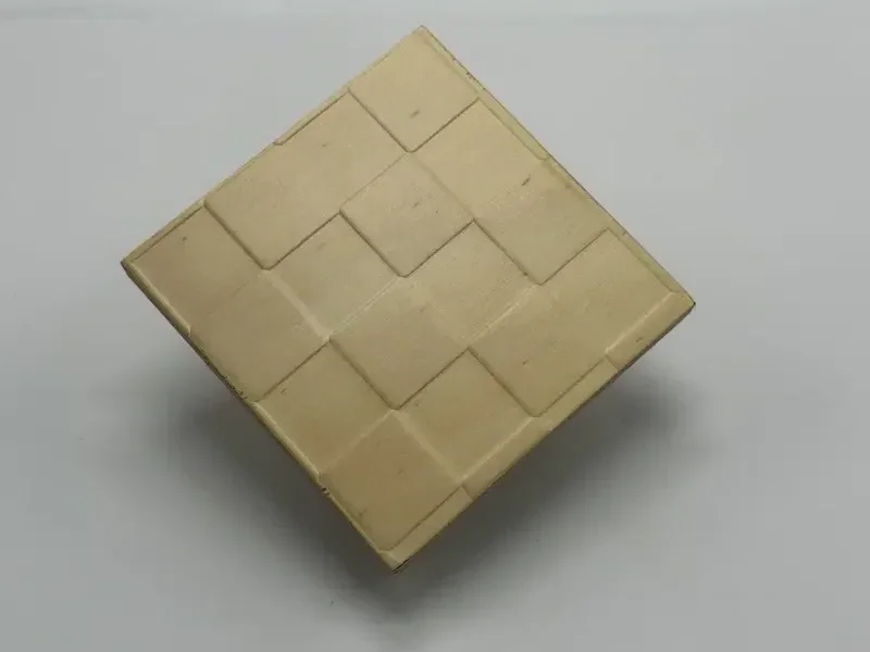 Checkers embossed coaster sample
