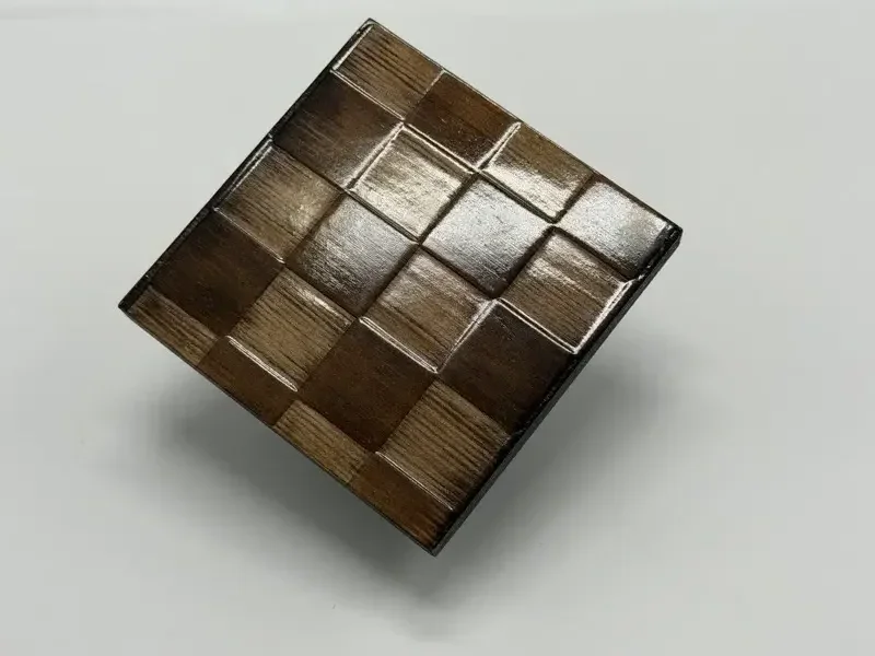 Checkers embossed panel sample 6