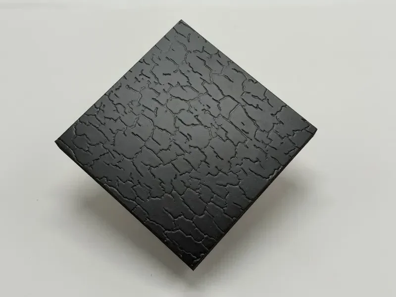 Scorched embossed panel sample 2