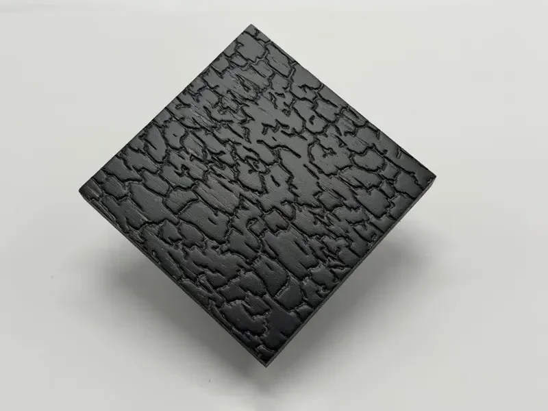 Scorched signature embossed texture