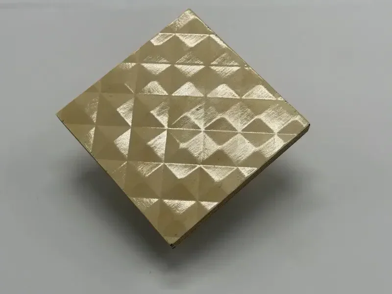Diamond embossed panel sample 2