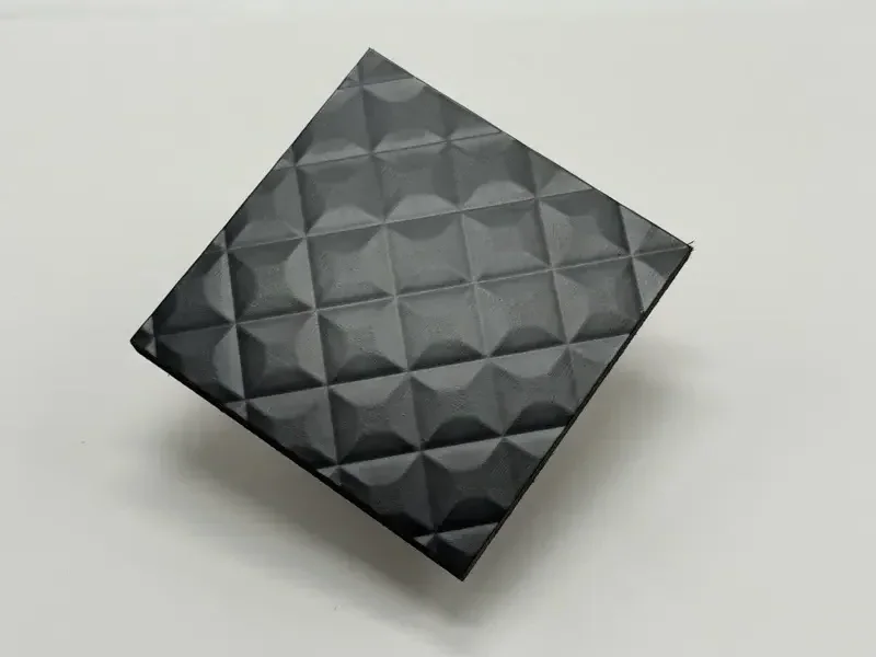 Diamond embossed panel sample 4