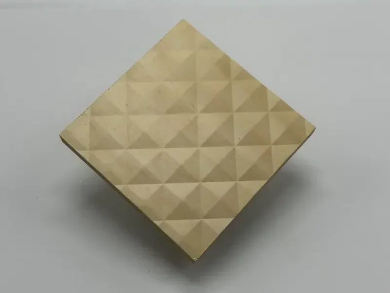 Diamond embossed coaster sample