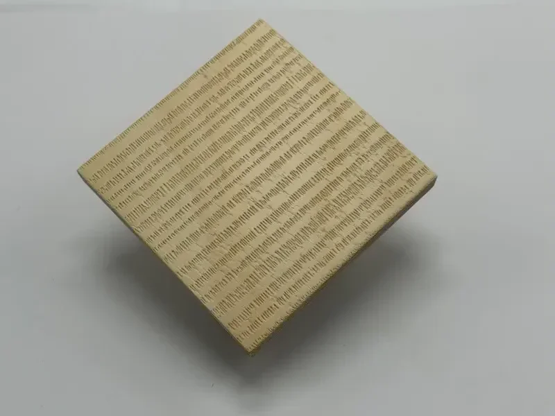 Rough Cut embossed coaster sample